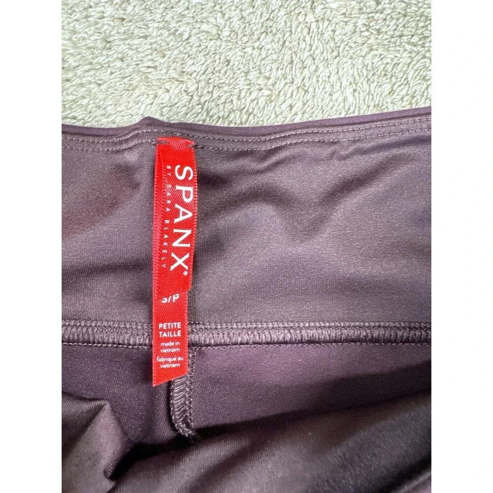 Spanx Ankle Length Ponte Leggings Brandywine Purple Women’s Small Petite NWT